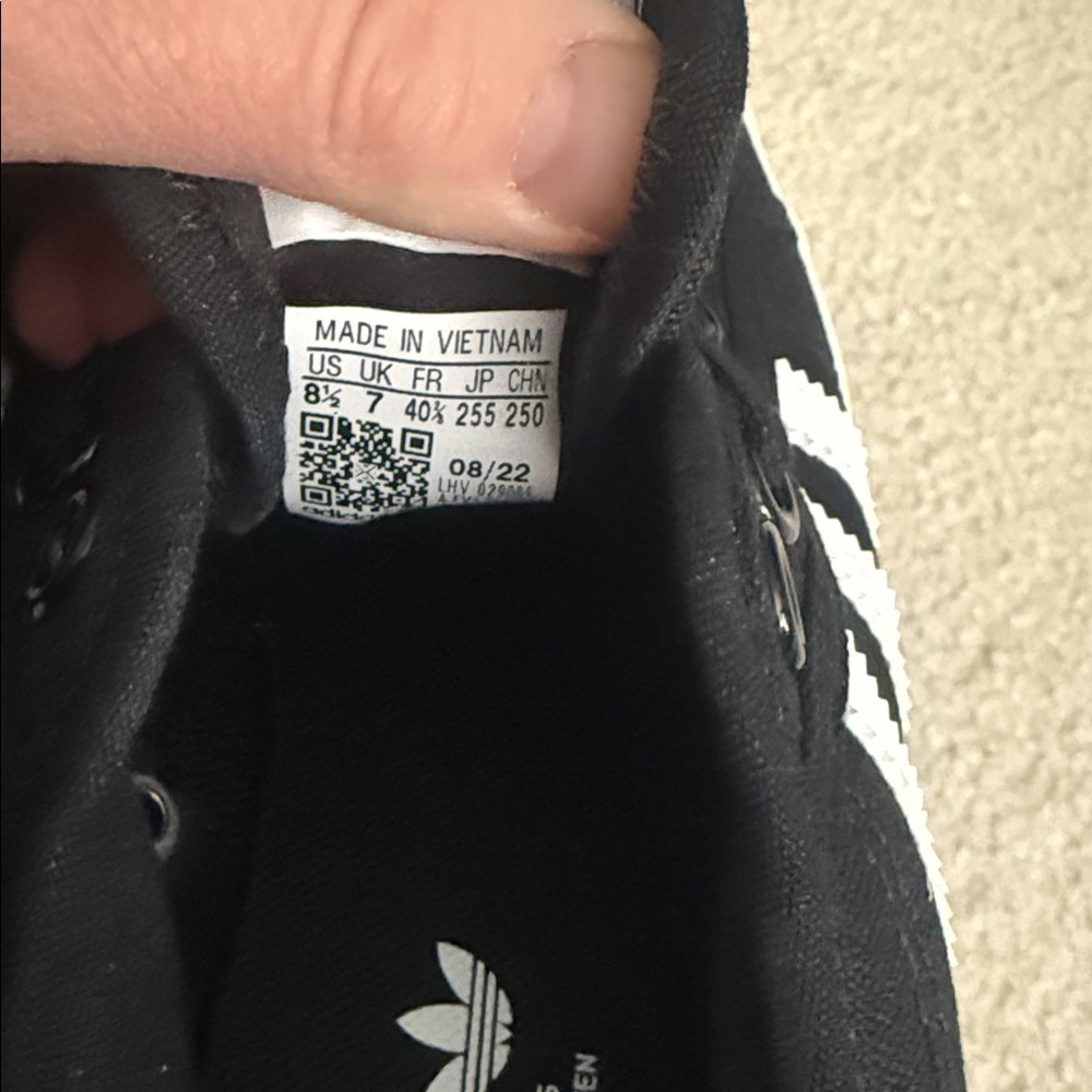 adidas Nizza Platform Lace Up  Womens Black Sneakers FV5321-A Size 8.5 - Picture 5 of 6